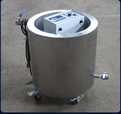 Cylindrical Industrial Ultrasonic Cleaner Round Columnar SUS 304 / SUS 316 Disesuaikan