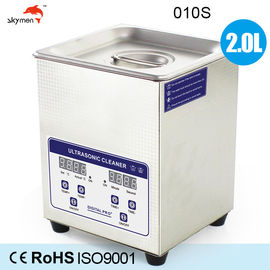 Benchtop Ultrasonic Cleaner Durable 2 Liter 60W Untuk PCB Menghapus Rosin / Tempat Pengelasan