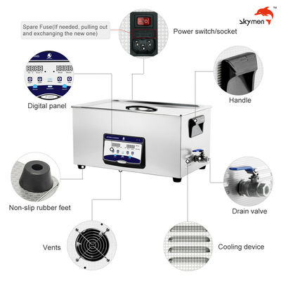 FCC 500W Heating Benchtop Ultrasonic Cleaner Untuk Mencetak Sablon