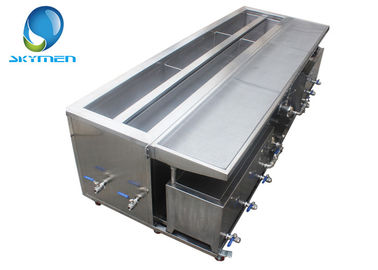 2400mm Customized Blind Ultrasonic Cleaner Dengan Rinsing Tank Drying Tray