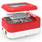 Portable Ultrasonic Cleaner Kecil, Red Ultrasonic Dental Cleaner CE Rohs
