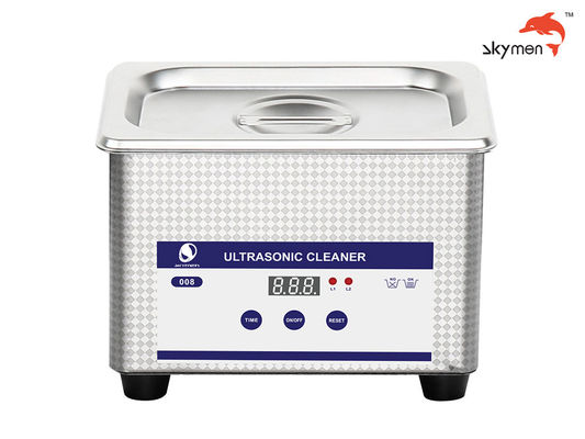ROHS 2.6 Inches Kacamata Ultrasonic Cleaner 0.8L Dengan Keranjang