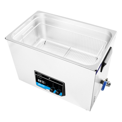 Adjustable Heater Meja Ultrasonic Cleaner 30L 1080W Medis SUS Basket