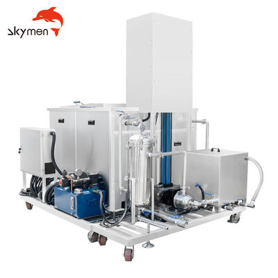 Pembersih Ultrasonik Industri dengan Sistem Pengangkat
