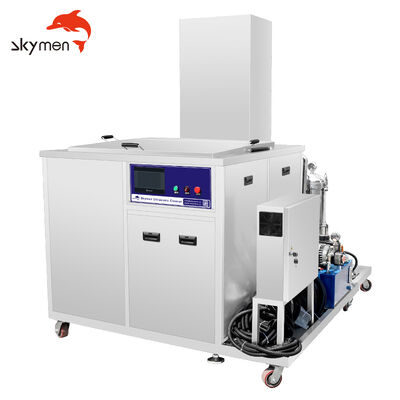 Pembersih Ultrasonik Industri dengan Sistem Pengangkat