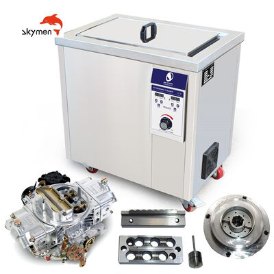 Skymen Jp-180st Pembersih Tangki Tunggal Ultrasonik Industri Baja Tahan Karat 53 L untuk Pembersihan Blok Mesin Suku Cadang Otomotif