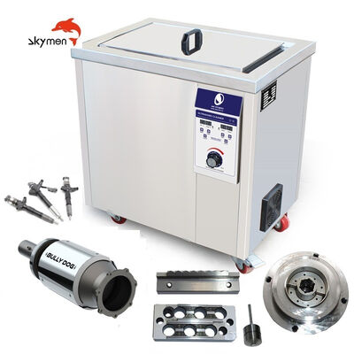 Skymen Jp-180st Pembersih Tangki Tunggal Ultrasonik Industri Baja Tahan Karat 53 L untuk Pembersihan Blok Mesin Suku Cadang Otomotif