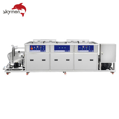 Mesin Pembersih Ultrasonik Tahap Ganda dengan Roller untuk Pembersihan Industri yang Efisien