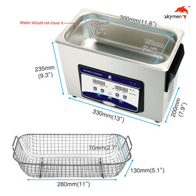 1,19 Gallon Benchtop Ultrasonic Bath SUS304 Untuk Botol Jus
