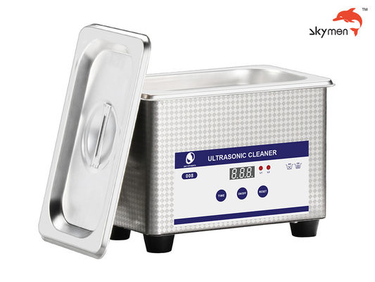 1mm Tebal 60W Ultrasonic Basket Cleaner 800ml Untuk Toko Kacamata