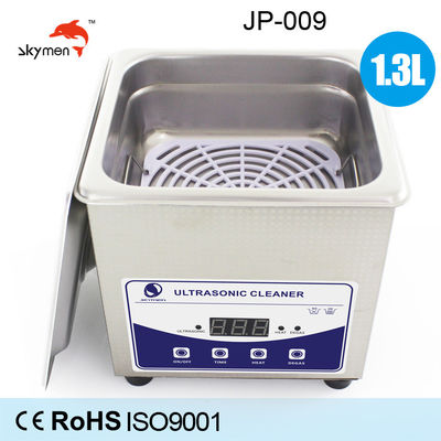 SUS304 1.3 Liter Rumah Tangga Ultrasonic Cleaner 2.6" Tank Untuk Diamond Ruby