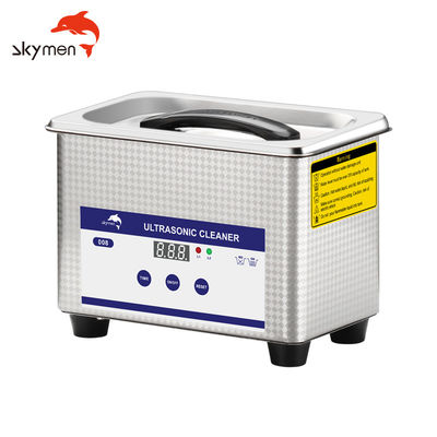 30 Menit Benchtop Ultrasonic Cleaner 35W 0.8L Untuk Koin Menghapus Kotoran