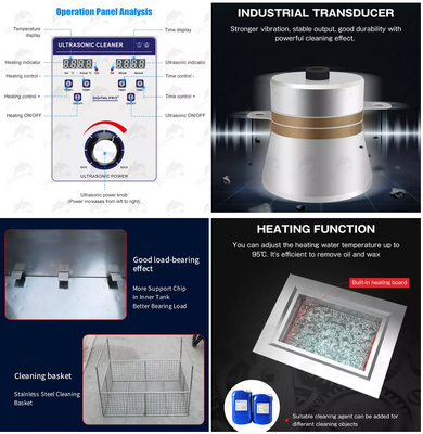 53L Industrial Ultrasonic Cleaner Untuk Cetakan Injeksi Cetakan Plastik Die Casting Mould