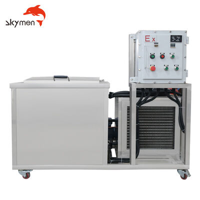 38L Industrial Explosion-Proof Refrigeration Large Cleaner Single Tank Ultrasonic Cleaning Machine untuk Autoparts 600W