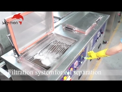 Pembersih Ultrasonik Industri Pengatur Waktu yang Dapat Disesuaikan 360L 3600W Untuk Pin / Pukulan Ejektor